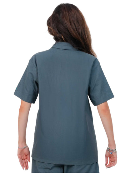 PARROT CODE SHIRT WOMEN | STREETWEAR SHIRT | EMBROIDERED SHIRT | JANTAKUMARII
