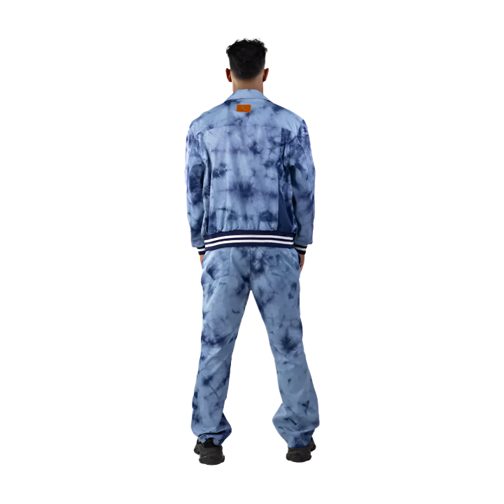 TIE DYE DENIM JACKET MEN