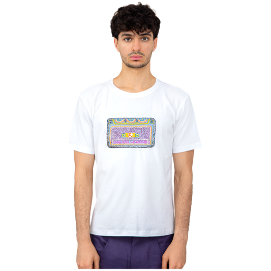 RETRO EMBROIDERY CASSETTE T-SHIRT MEN - Janta Kumari 