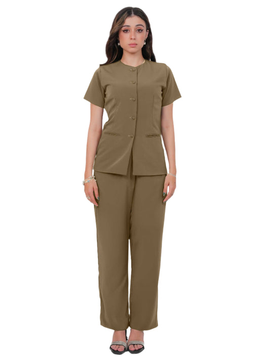 STRUCTURED MINIMALIST CORD-SET | SUITING SET | FORMAL WEAR | JANTAKUMARI