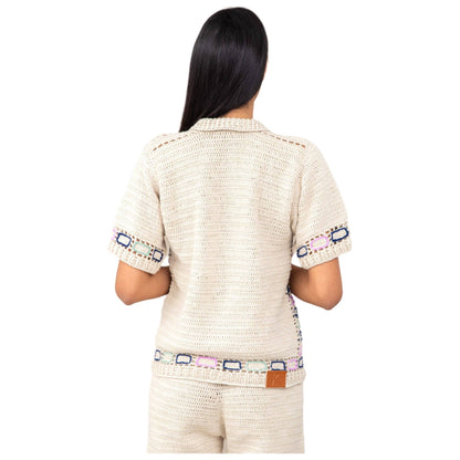 Women's Crochet Shirt | Sunset Crochet Shirt | Janta Kumari