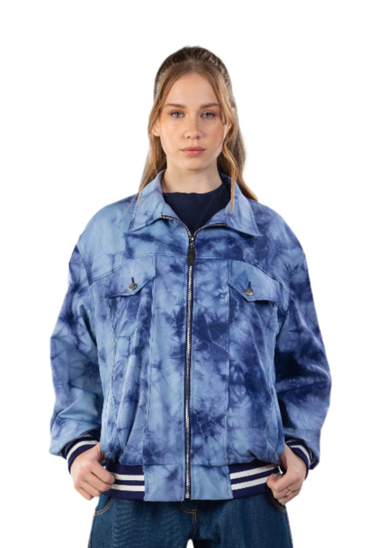 Tie Dye Denim Jacket | Classic Denim Jacket | Janta Kumari