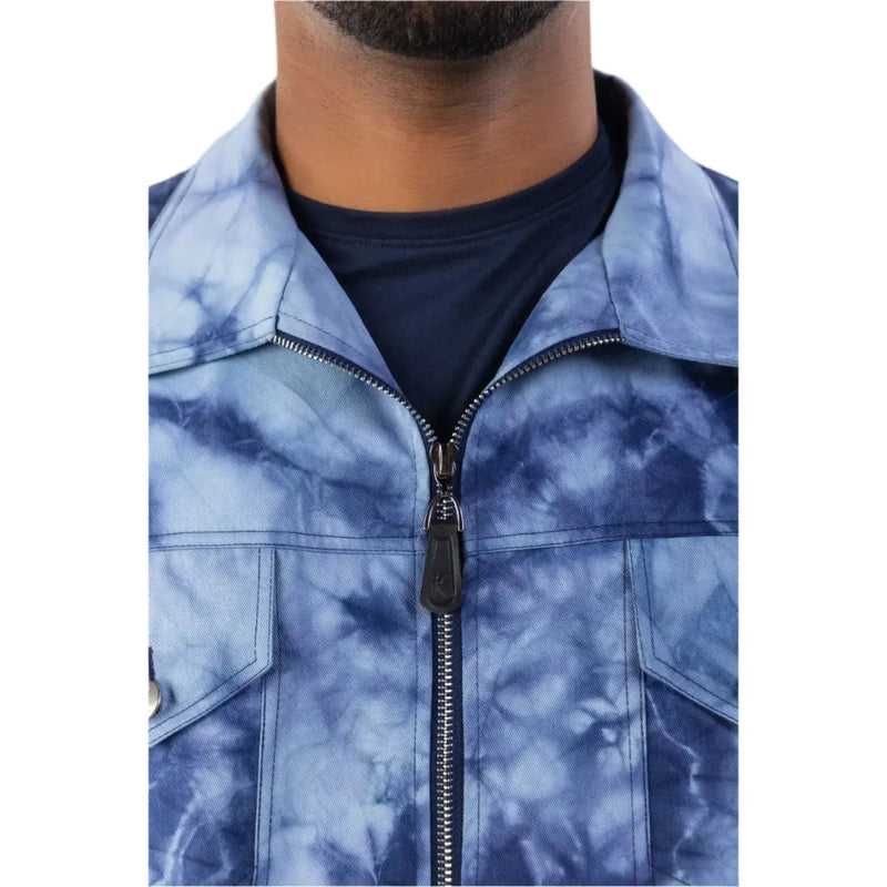 TIE DYE DENIM JACKET MEN
