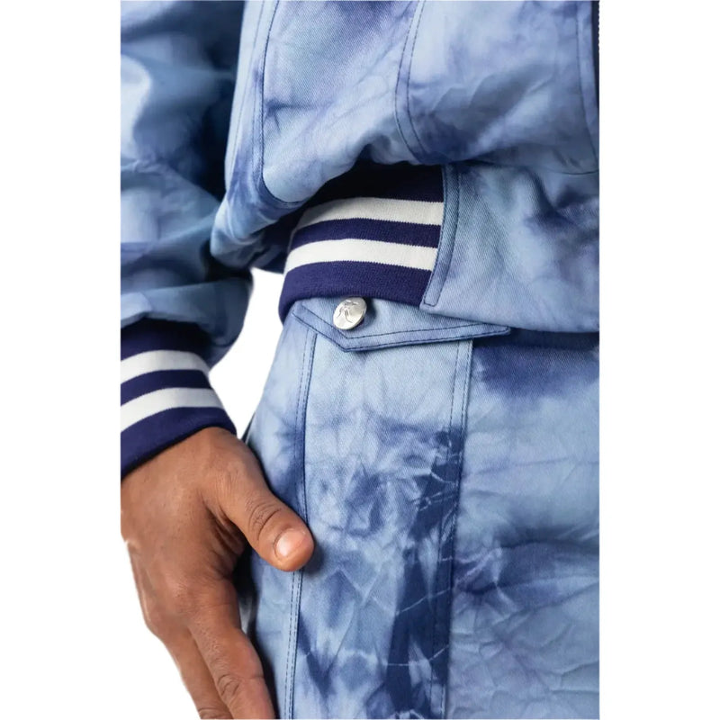TIE DYE DENIM JACKET MEN