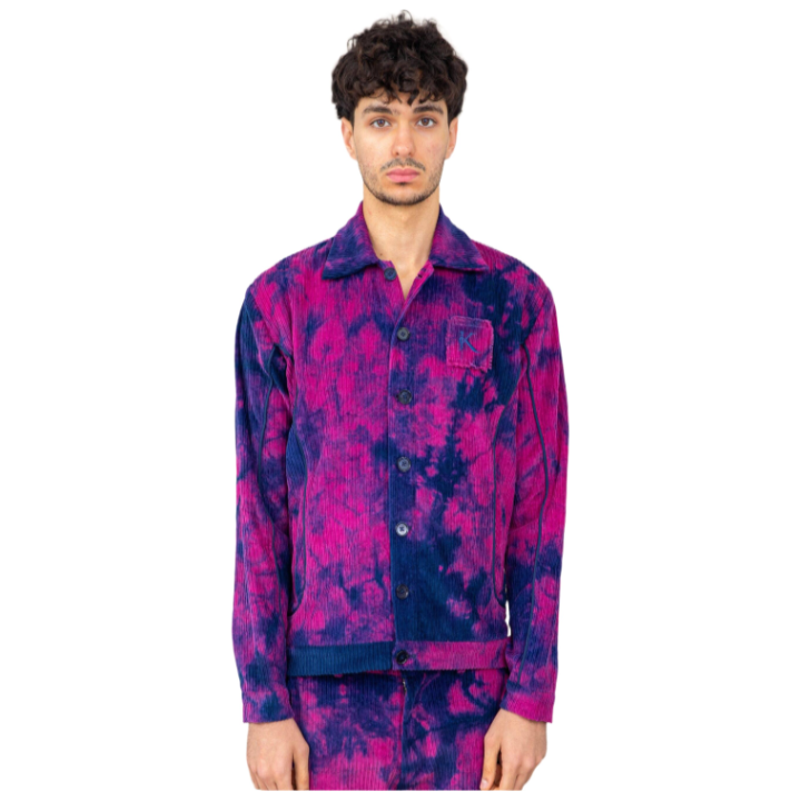 TIE DYE CORDUROY JACKET MEN - Janta Kumari 