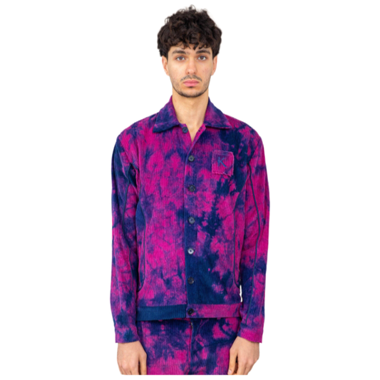 TIE DYE CORDUROY JACKET MEN - Janta Kumari 