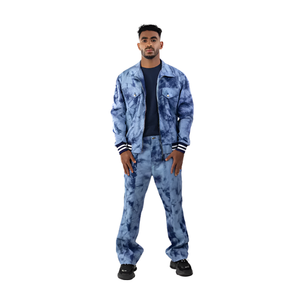 TIE DYE DENIM PANTS - Janta Kumari 