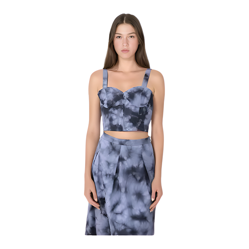 TIE DYE STRIPE CORSET