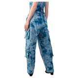 Flare Cargo Pants | Denim Cargo Pants | Janta Kumari