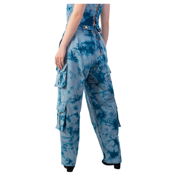 Flare Cargo Pants | Denim Cargo Pants | Janta Kumari
