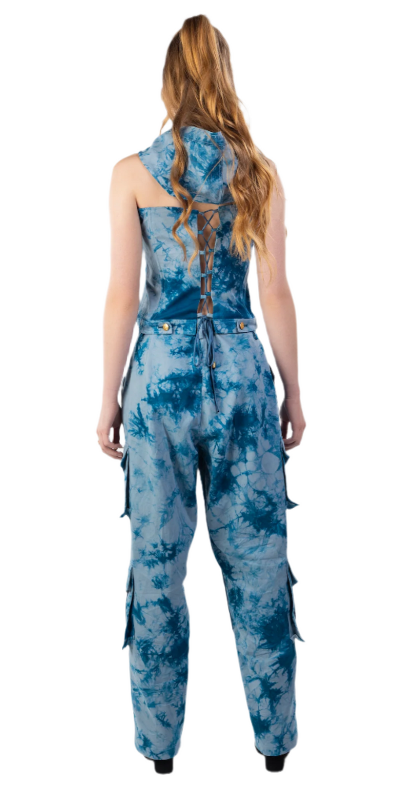 Flare Cargo Pants | Denim Cargo Pants | Janta Kumari