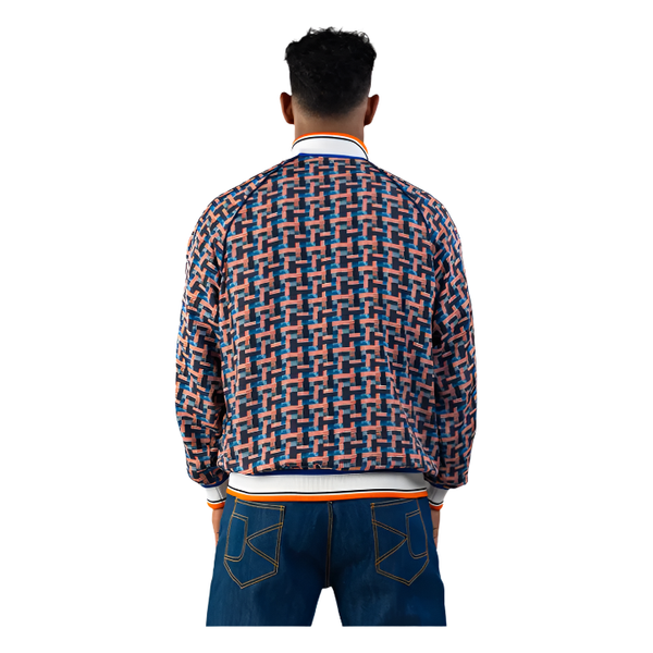 WEAVE PRINT BOMBER JACKET MEN
