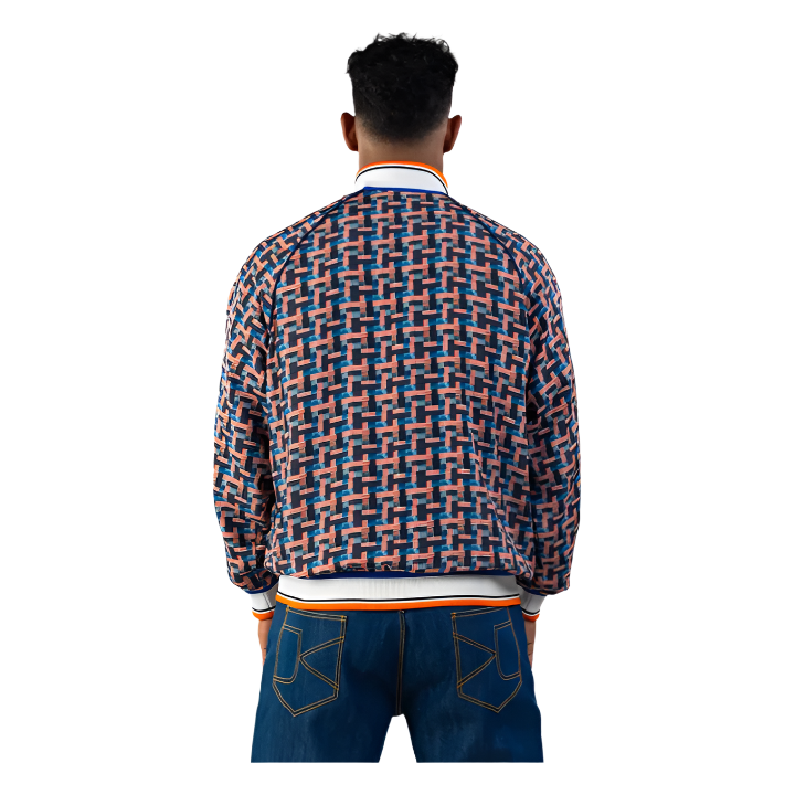 WEAVE PRINT BOMBER JACKET MEN