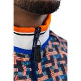 WEAVE PRINT BOMBER JACKET MEN