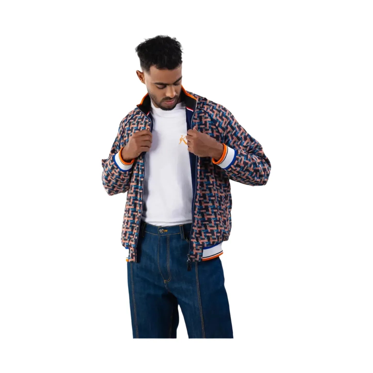 WEAVE PRINT BOMBER JACKET MEN - Janta Kumari 