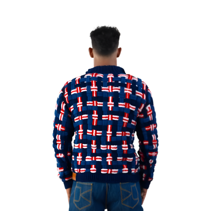 WOVEN CROCHET JACKET MEN - Janta Kumari 