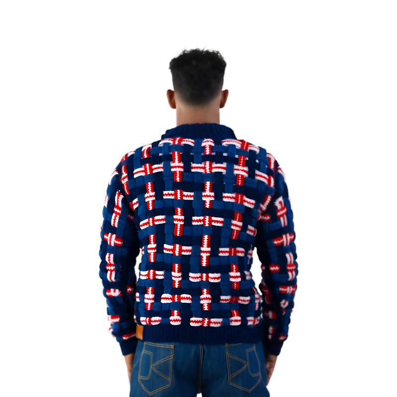 WOVEN CROCHET JACKET MEN