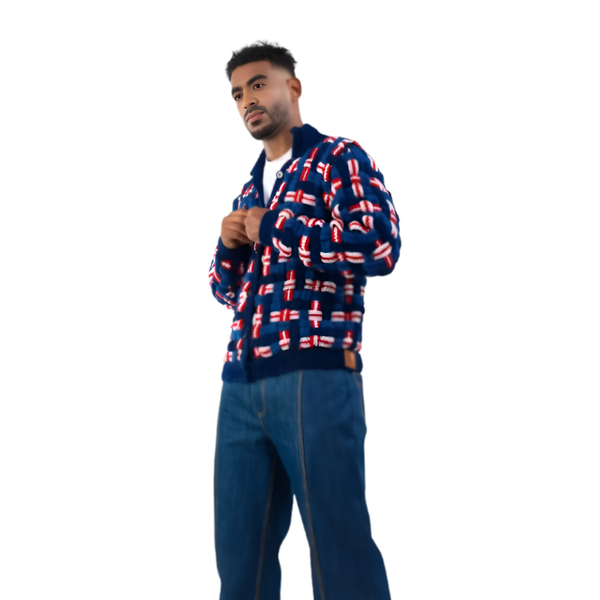 WOVEN CROCHET JACKET MEN