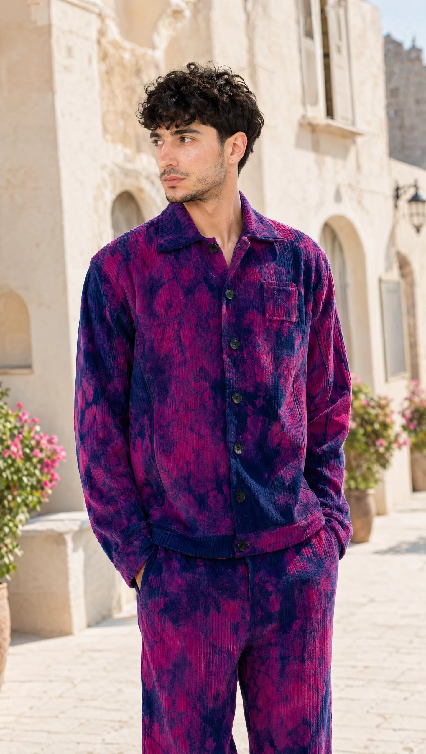 TIE DYE CORDUROY JACKET MEN