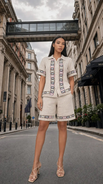 SUNSET CROCHET SHIRT WOMEN