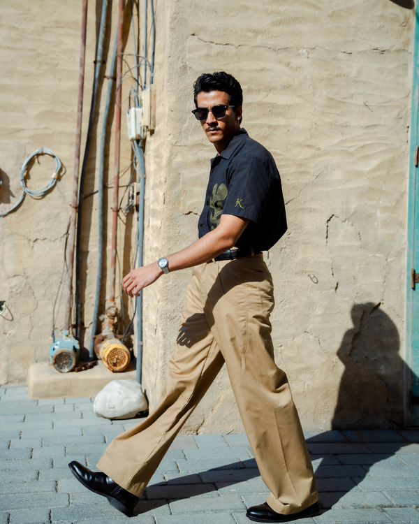 Leafline Camp Shirt | Leaf Line Graphic Shirt | Janta Kumari
