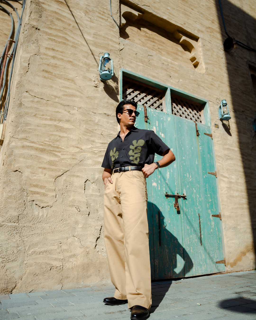 Leafline Camp Shirt | Leaf Line Graphic Shirt | Janta Kumari